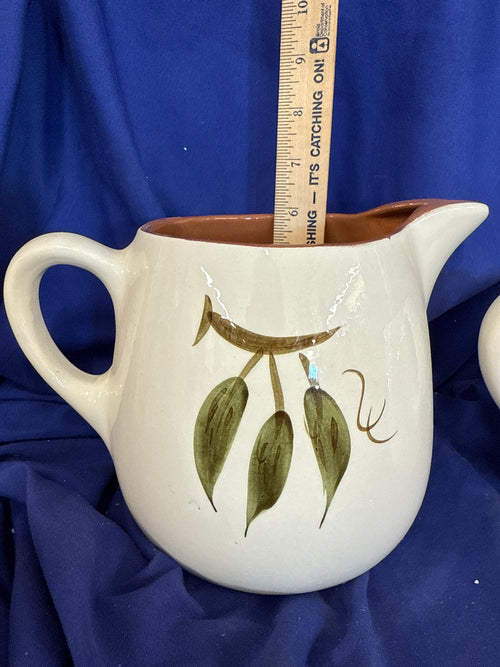Two Vintage Stangl Pottery Pitchers